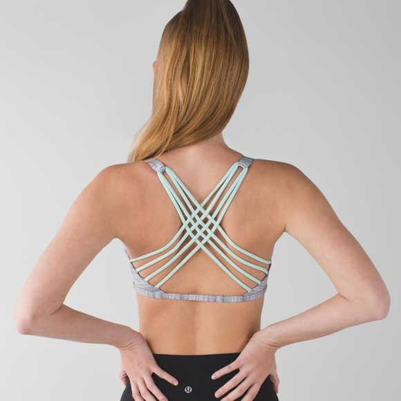 lululemon athletica Tops - Lululemon Free To Be Wild Cyber Fox Stripe Top Bra